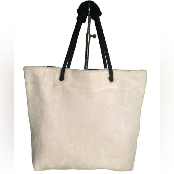 Mary Kay Handbags - Mary Kay Pink Soft Plush Polyester Shoulder Tote Bag With Rope Type Handles